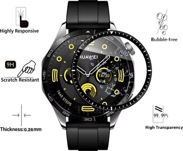 Dmay Huawei Watch Gt5 46Mm Uyumlu 5D Nano Ekran Koruyucu Film 2 Adet - Image 1