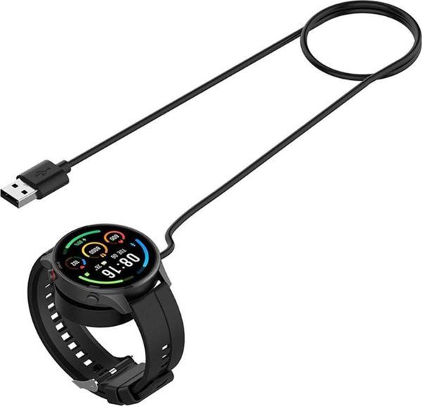 Enfein Xiaomi S1 Active Ile Uyumlu Manyetik Mıknatıslı Akıllı Saat Şarj Aleti (Siyah) - Image 1