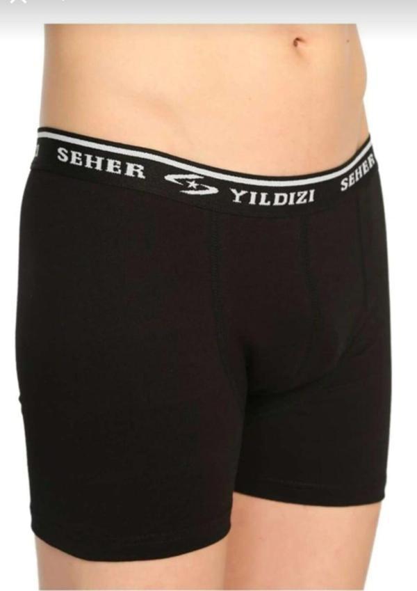 SEHER YILDIZI 0060 ERKEK LİKRALI BOXER 6 ADET - Image 1