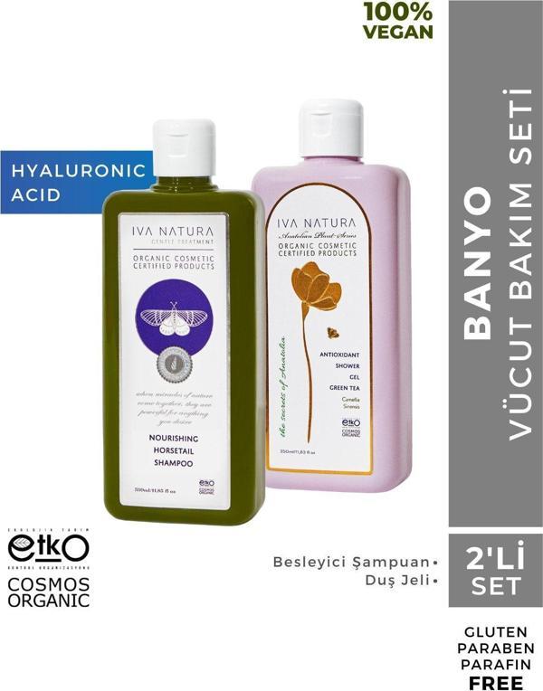 Iva Natura 2'Li Banyo Seti - Antioksidan Duş Jeli, Besleyici Şampuan - Image 1