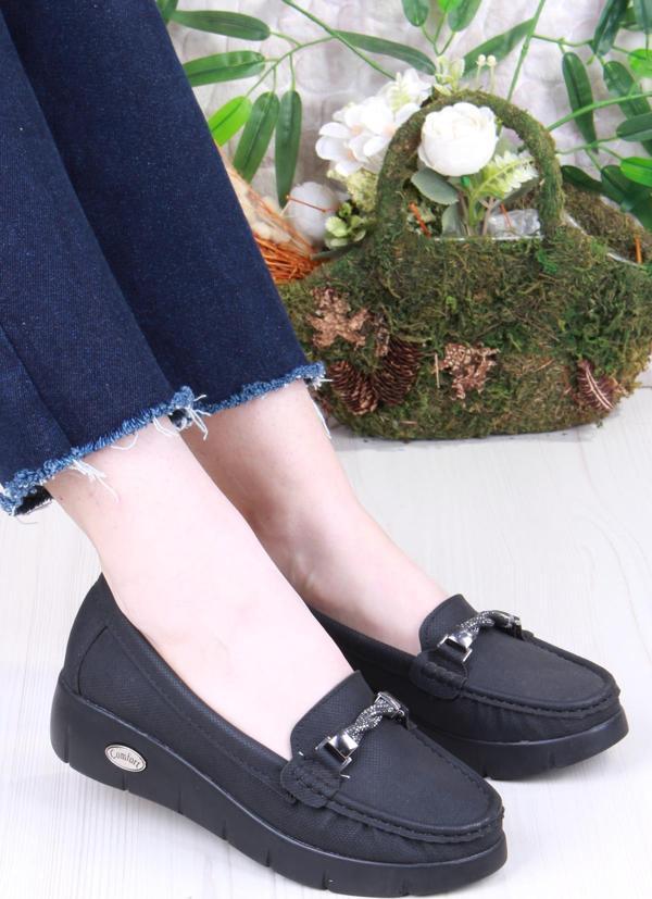 Fort 35516 Star Rahat Yumuşak Toka Detaylı Kadın Babet - Image 1