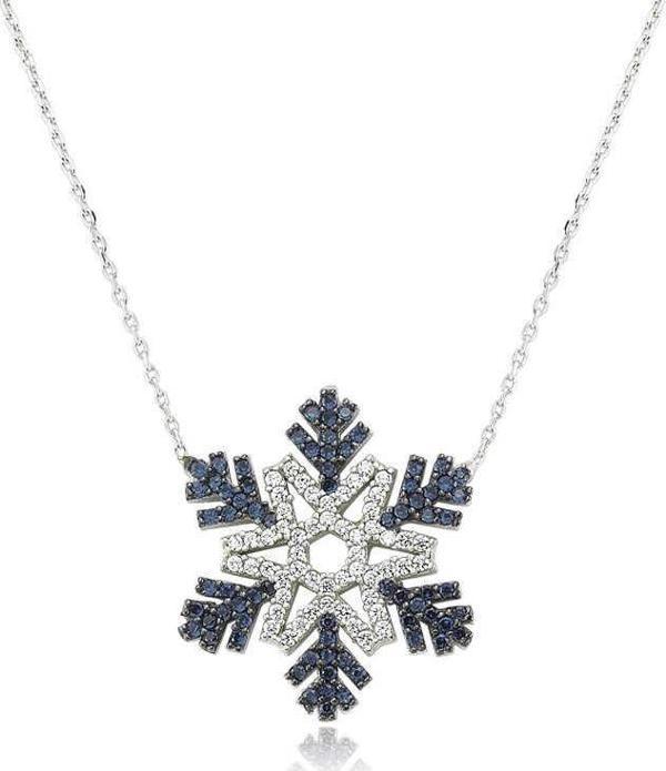 Gümüş Kar Tanesi Bayan Kolye  SL5847 - Image 1