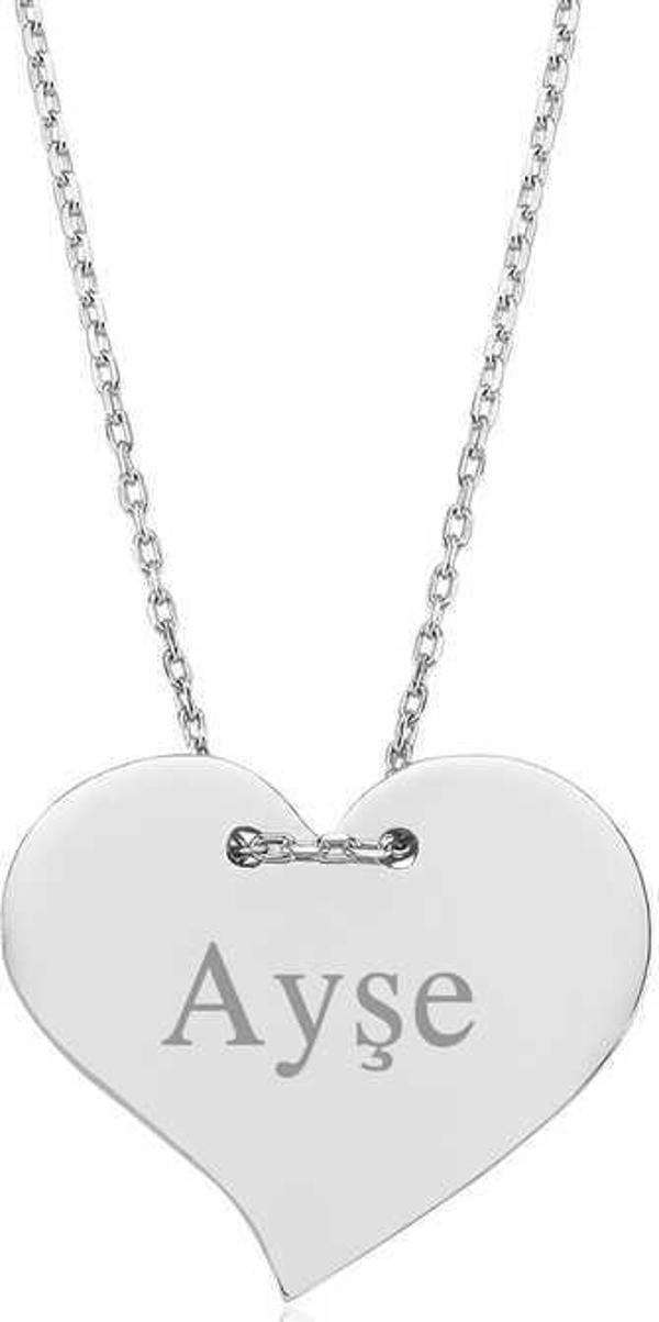 Gümüş İsimli Kalp Bayan Kolye  SL2730 - Image 1