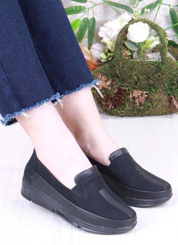 Fort 42213 Gnd Siyah Anatomik Rahat Kadın Ayakkabı - Image 1