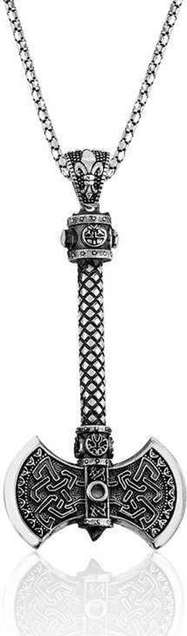 Gümüş Çift Taraflı Kolye SL1248 - Image 1