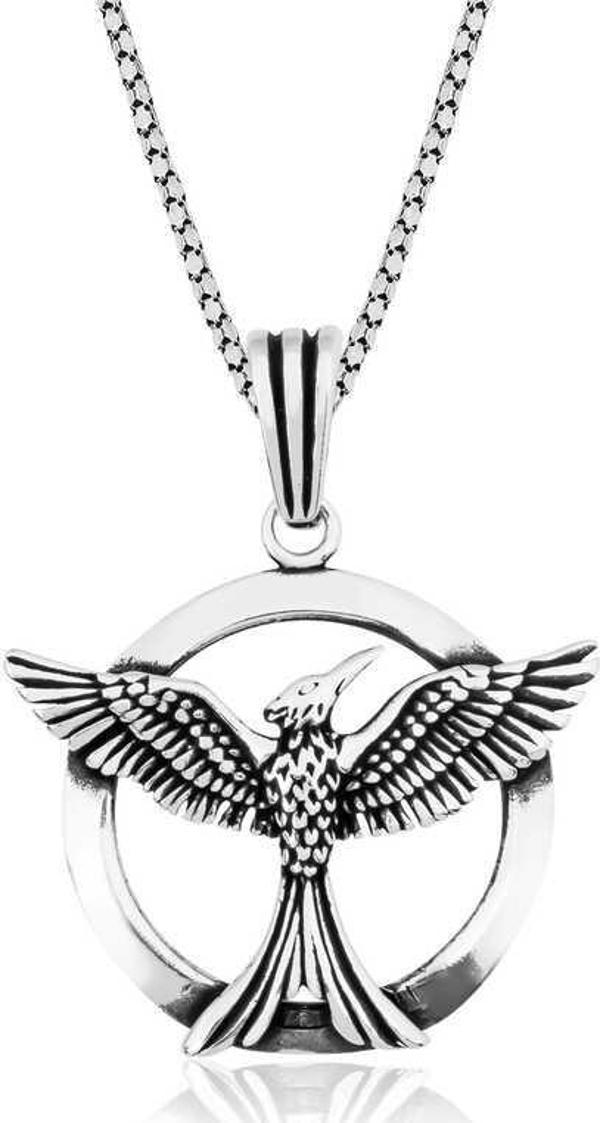 Gümüş Alaycı Kuş Kolye SL3974 - Image 1