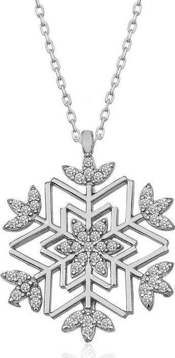 Gümüş Kar Tanesi Kolye SL1394 - Image 1
