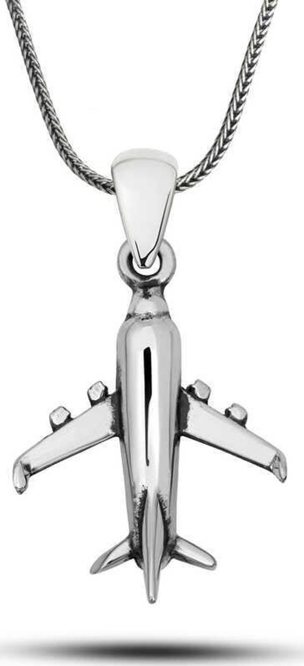 ​Gümüş Uçak Kolye SL7255 - Image 1