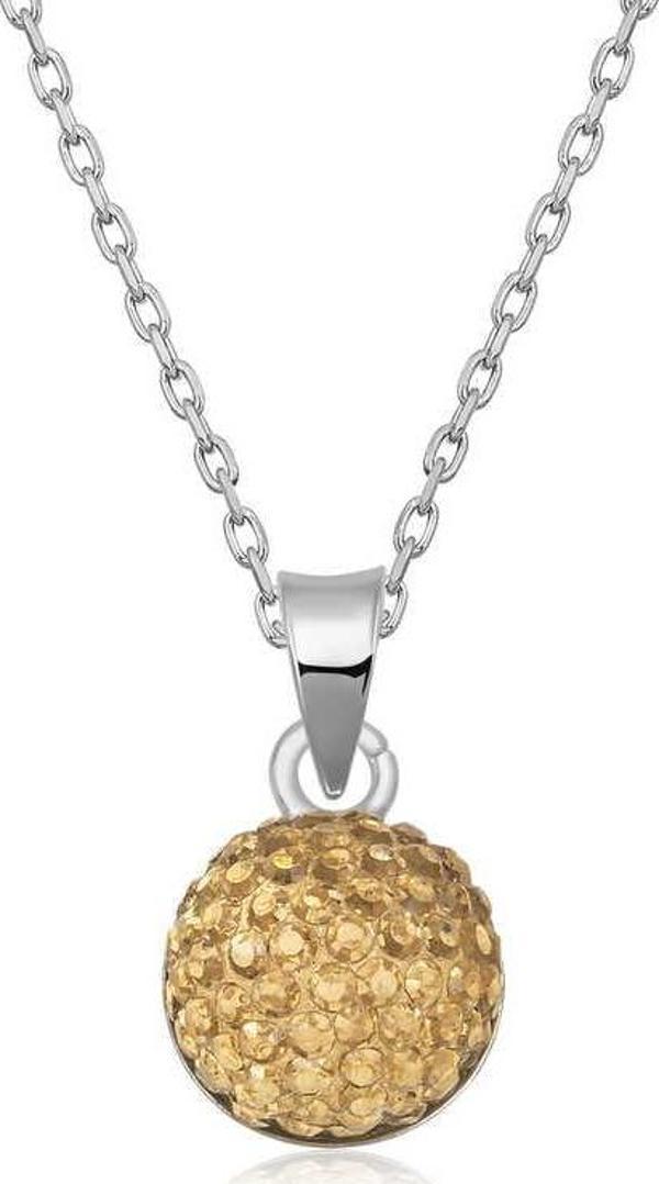 Gümüş Kristal Taşlı Kadın Kolye  SL5023 - Image 1