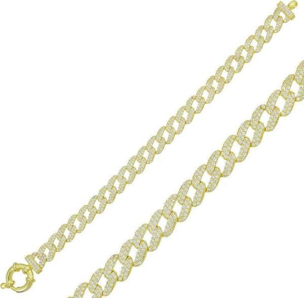 Gümüş Gold Taşlı Gurmet Bayan Bileklik SL4190 - Image 1