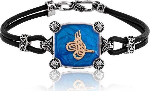 Gümüş Tuğralı Erkek Bileklik SL1406 - Image 1