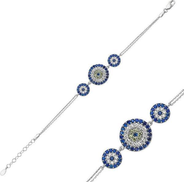 Gümüş Nazar Bayan Bileklik  SL3530 - Image 1