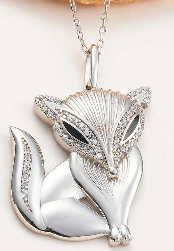 Gümüş Tilki Kadın Kolye SL6043 - Image 1