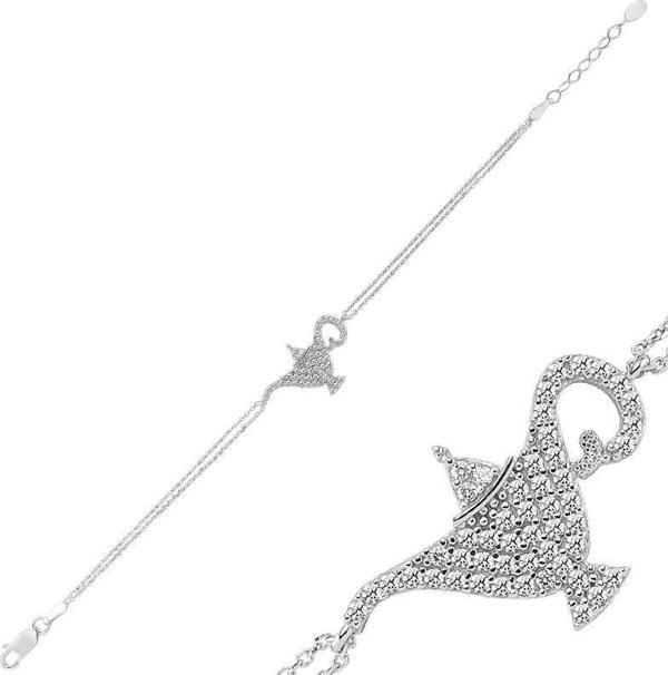 Gümüş Sihirli Lamba Bayan Bileklik SL1475 - Image 1