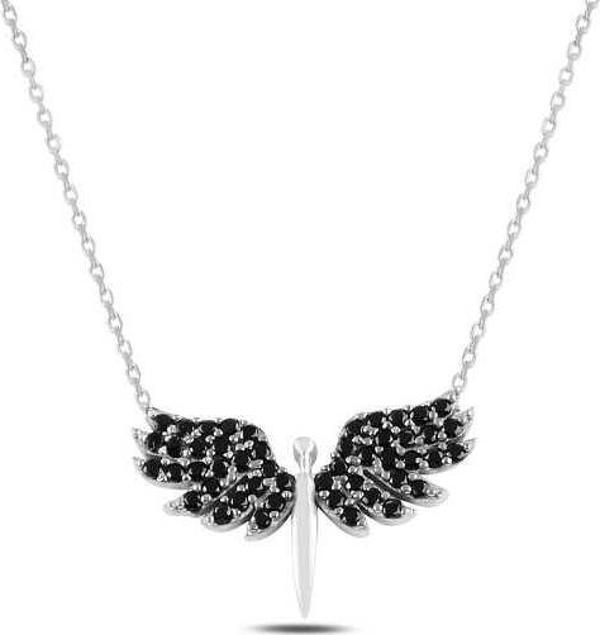Gümüş Mikail Meleği Bayan Kolye  SL4092 - Image 1
