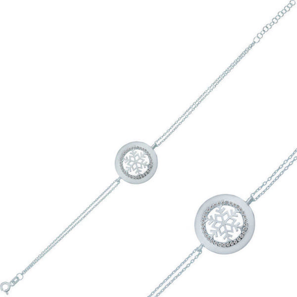 Gümüş Kar Tanesi Bayan Bileklik  SL2040 - Image 1