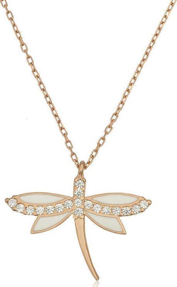 Gümüş Rose Yusufçuk Bayan Kolye SL1383 - Image 1