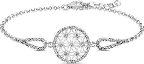​Gümüş Yaşam Çiçeği Bileklik SL3844 - Image 1