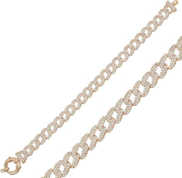 Gümüş Rose Taşlı Gurmet Bayan Bileklik  SL4194 - Image 1