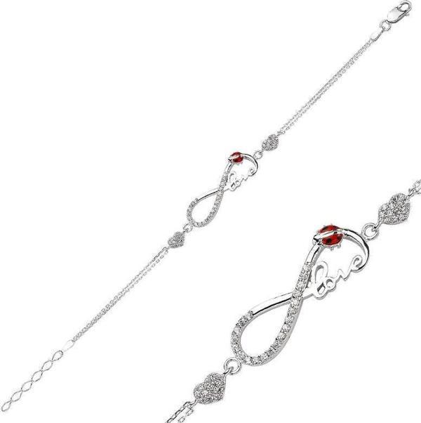 Gümüş Sonsuzluk Love Bayan Bileklik  SL1459 - Image 1