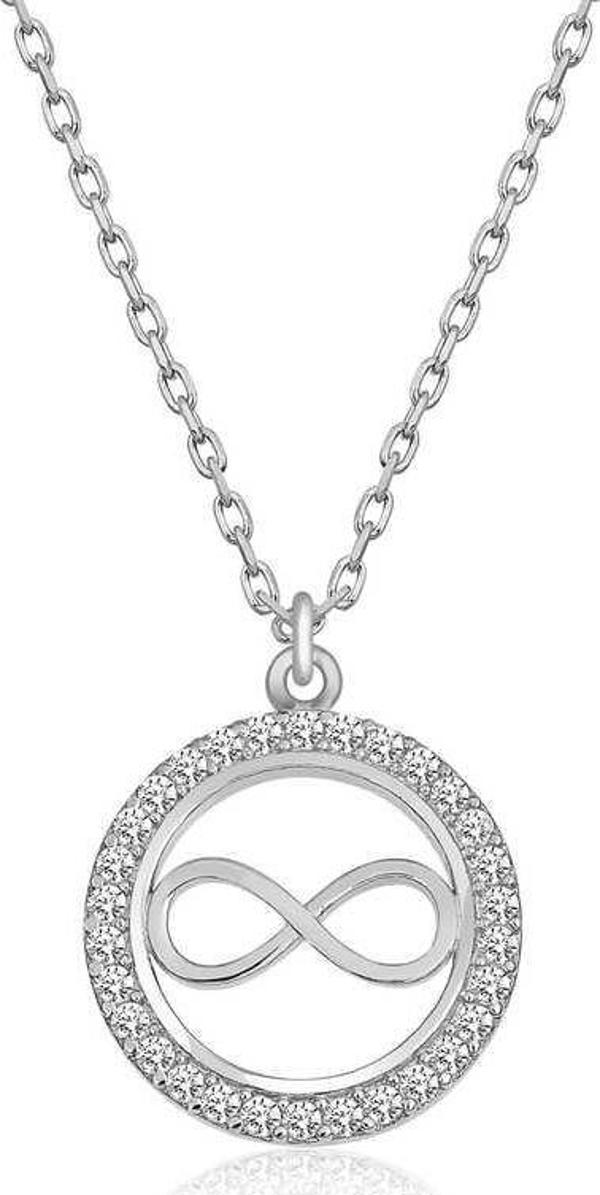 Gümüş Minik Sonsuzluk Bayan Kolye SL2454 - Image 1