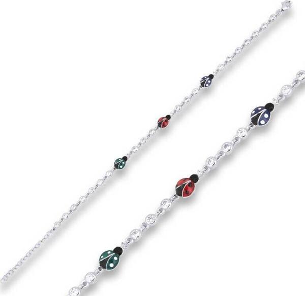 Gümüş Uğur Böceği Bayan Bileklik  SL4261 - Image 1