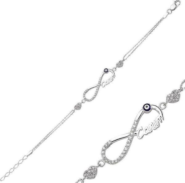 Gümüş Sonsuzluk Canım Bayan Bileklik  SL1460 - Image 1