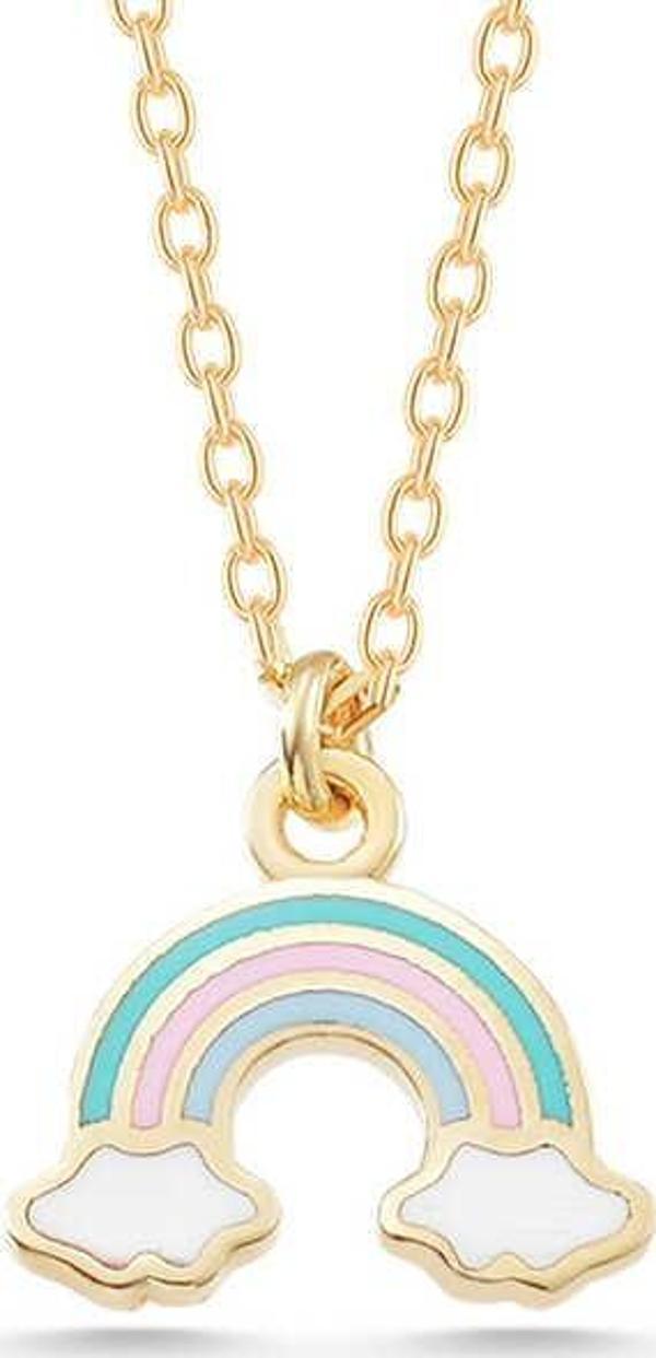 Gümüş Gold Gökkuşağı Kadın Kolye SL5775 - Image 1
