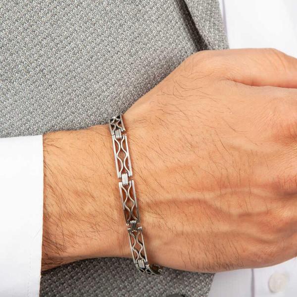 Gümüş Oksitli Erkek Bileklik  SL5350 - Image 1