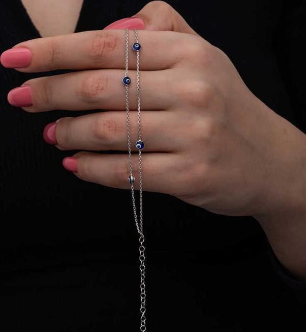 Gümüş Nazar Kadın Bileklik SL6718 - Image 1