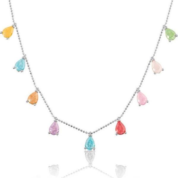 Gümüş Renkli Kadın Şans Kolyesi SL5898 - Image 1