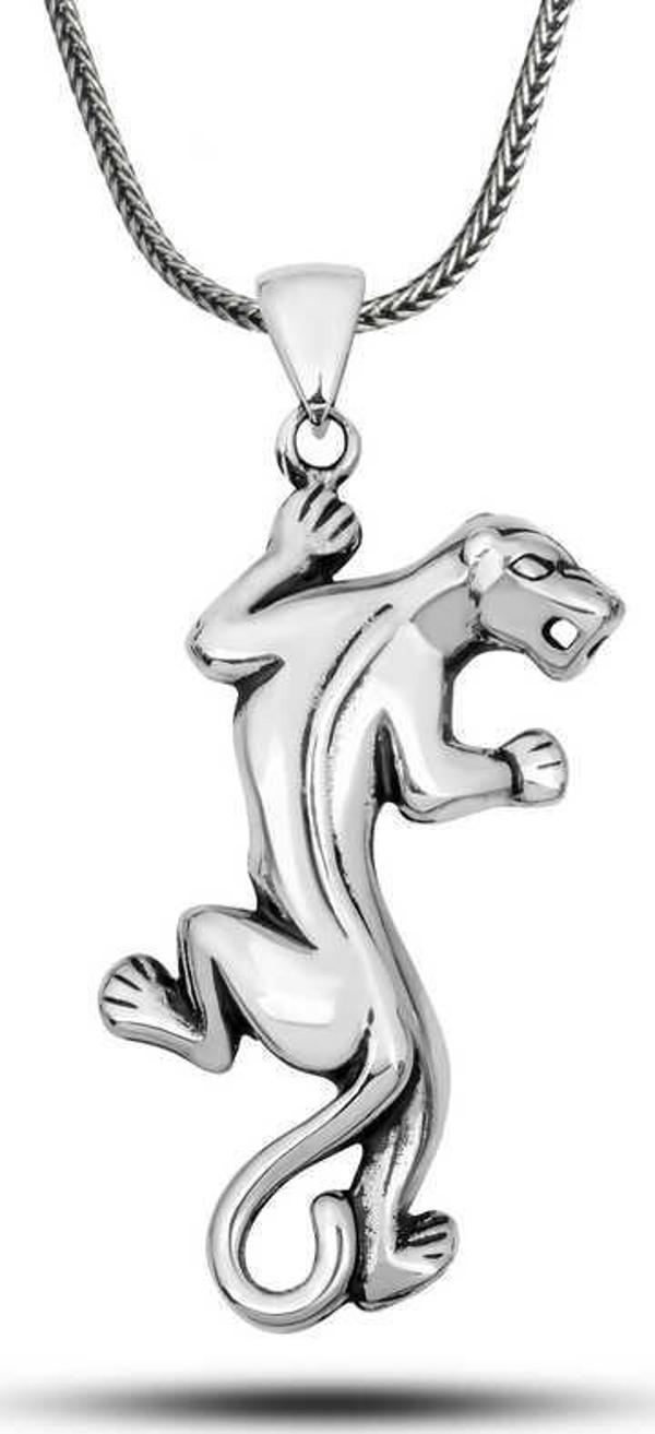 ​Gümüş Kaplan Kolye SL7256 - Image 1