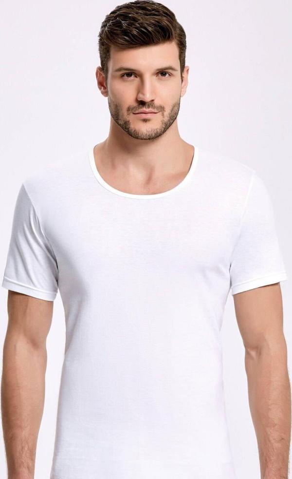 Beyaz Erkek Atlet Fanila    10 Adet - Image 1