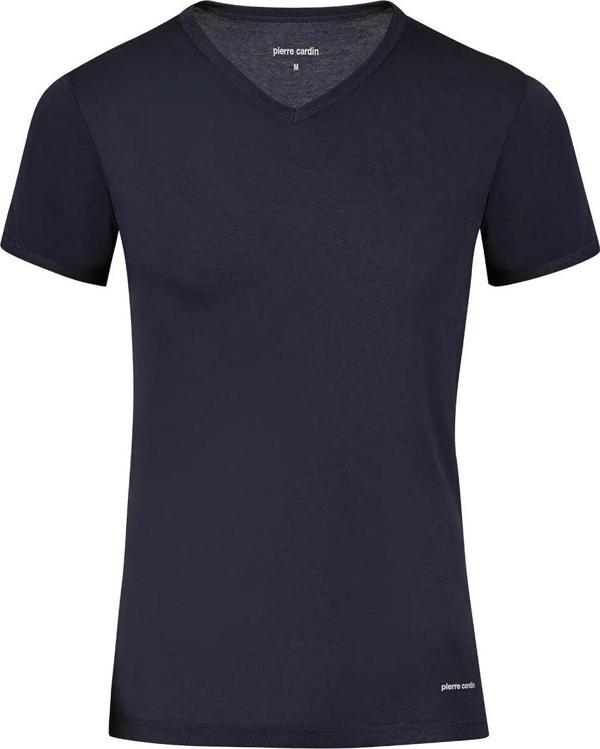 Pierre Cardin Erkek %100 Pamuk Ribana V Yaka Fanila - Image 1