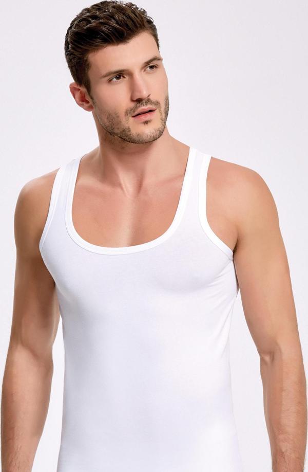 Kalın Askılı Likralı Erkek Atlet - Image 1