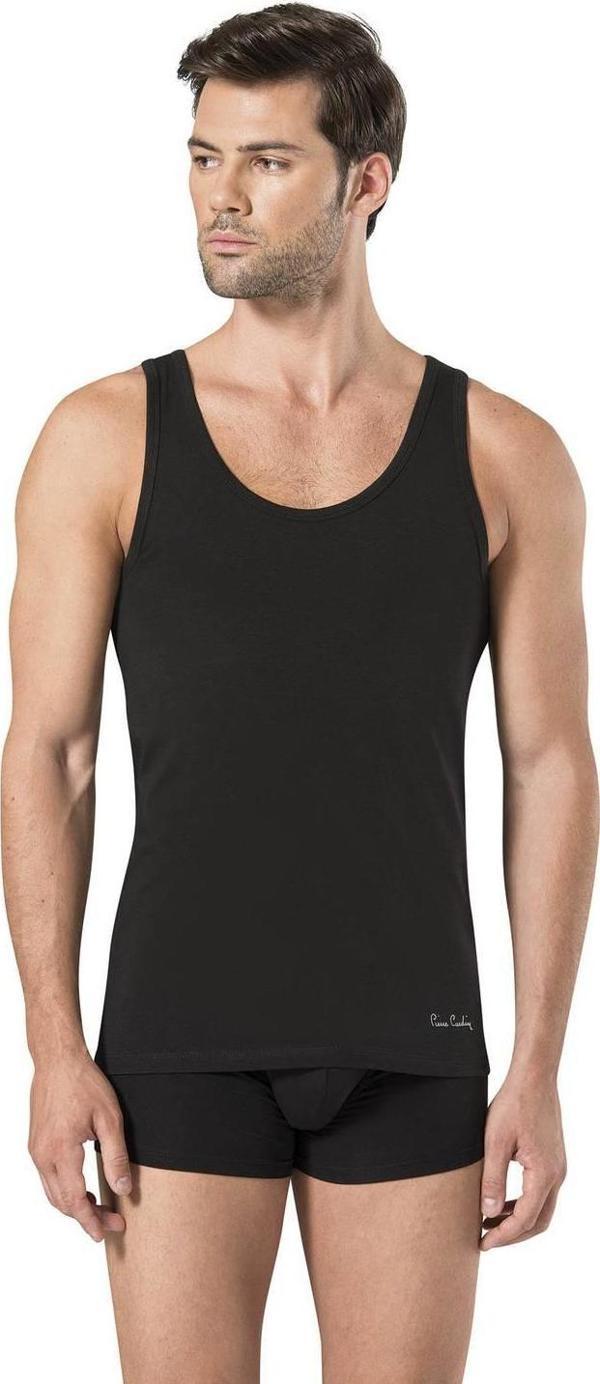 Pierre Cardin Yazılı Erkek Stretch Atlet Boxer Çamaşır Takımı Siyah - Image 1