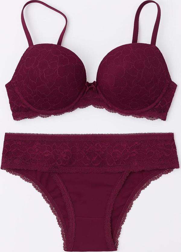 Pierre Cardin Kadın Lyon Dantelli Push-Up Sütyen Takımı - Image 1