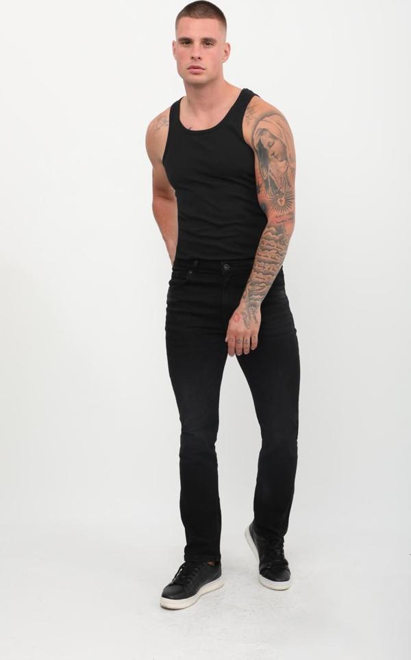 Erkek Regular Fit Jean Pantolon Siyah - Image 1