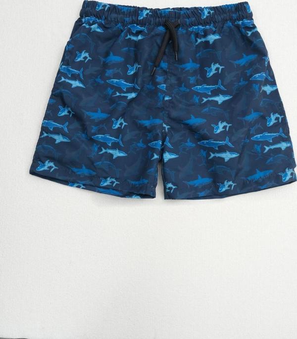 Erkek Çocuk Cepsiz Shark Deniz Şortu - Image 1