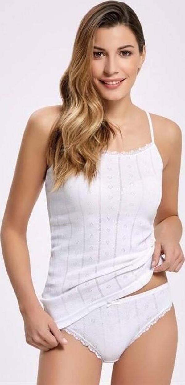 Jakarlı (Transferli Ribana) İp Askılı Çamaşır Takımı - Image 1