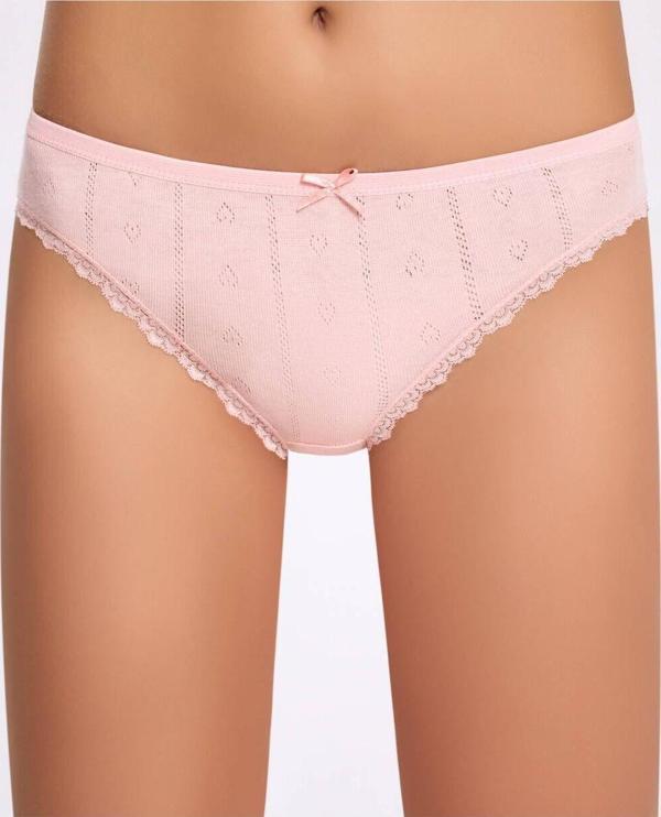 Jakarlı ( Transferli Ribana ) Kadın Bikini Külot   10 Adet - Image 1