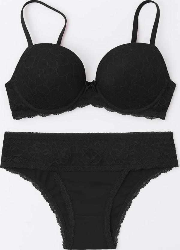 Pierre Cardin Kadın Lyon Dantelli Push-Up Sütyen Takımı - Image 1