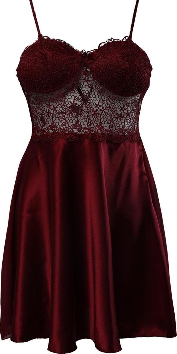 Pierre Cardin 6 Lı Saten Gecelik Çeyiz Takım Bordo - Image 1