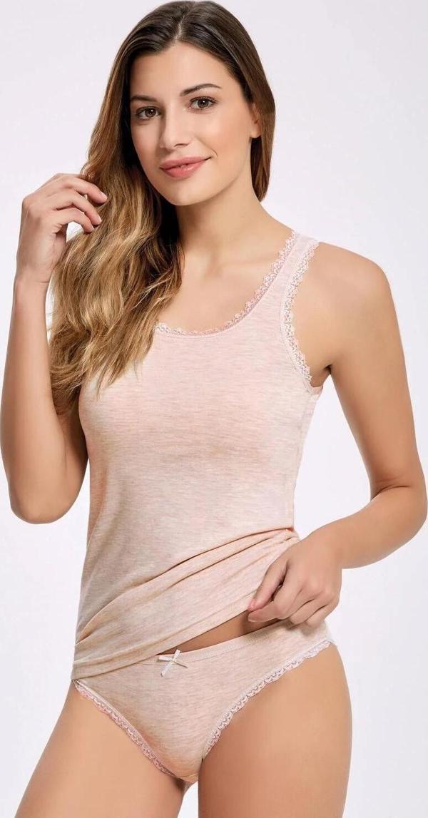 Melanjlı Dantelli  Geniş Askılı Çamaşır Takım    10 Adet - Image 1