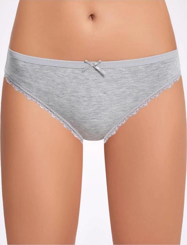 Melanjlı Dantelli Kadın Bikini Külot  5 Adet - Image 1