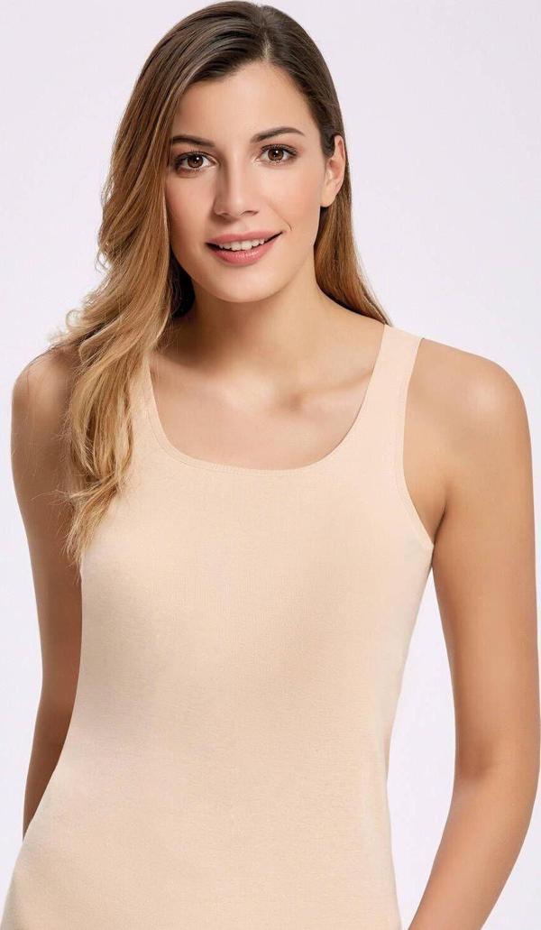 Biyeli Geniş Askılı Kadın Atlet   5 Adet - Image 1