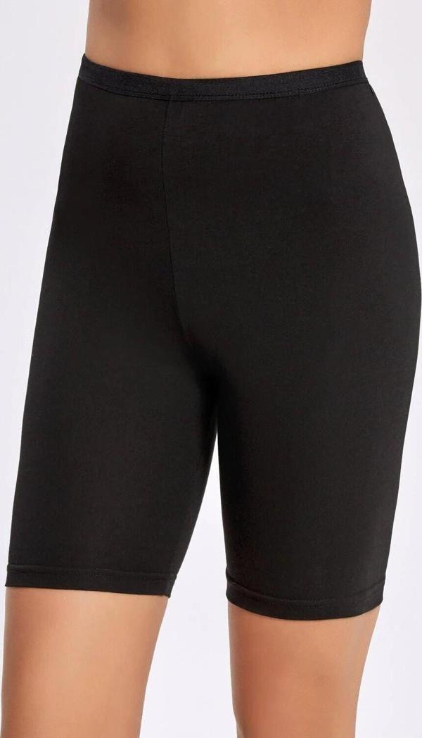 Kadın Pamuklu Likralı Kısa Tayt 3 Adet - Image 1