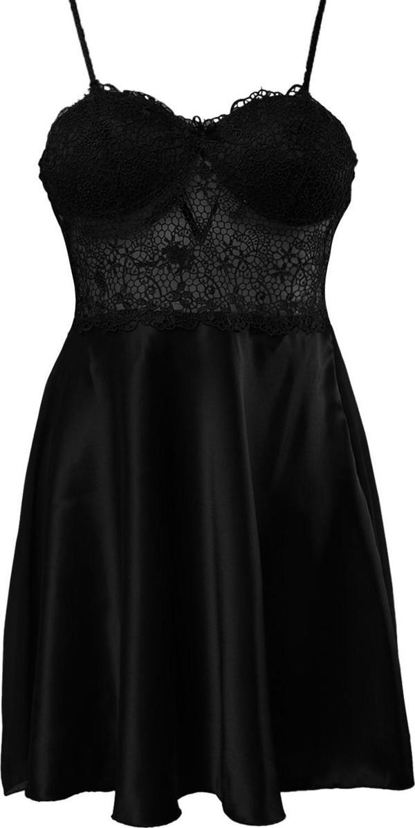 Pierre Cardin 6 Lı Saten Gecelik Çeyiz Takım Siyah - Image 1