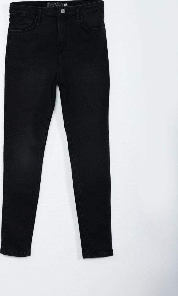 Kadın Yüksek Bel Dar Paça Skinny Fit Antrasit Jean Pantolon - Image 1