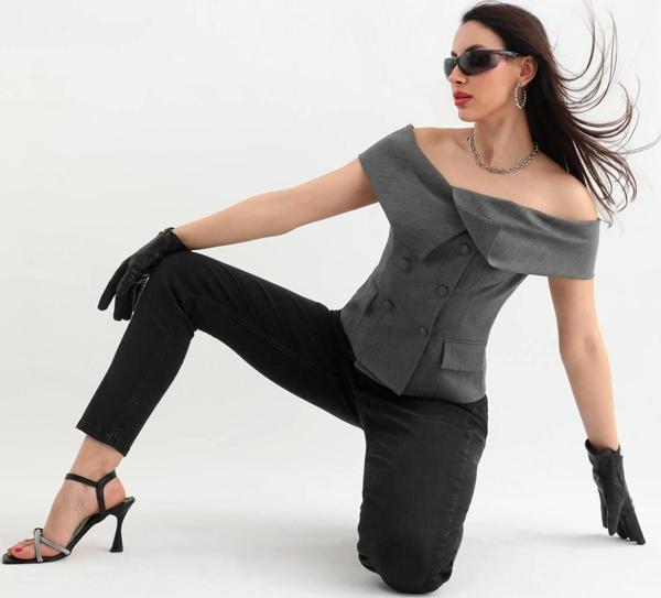 Banny Jean Kadın Comfort Fit Jean Pantolon Siyah - Image 1